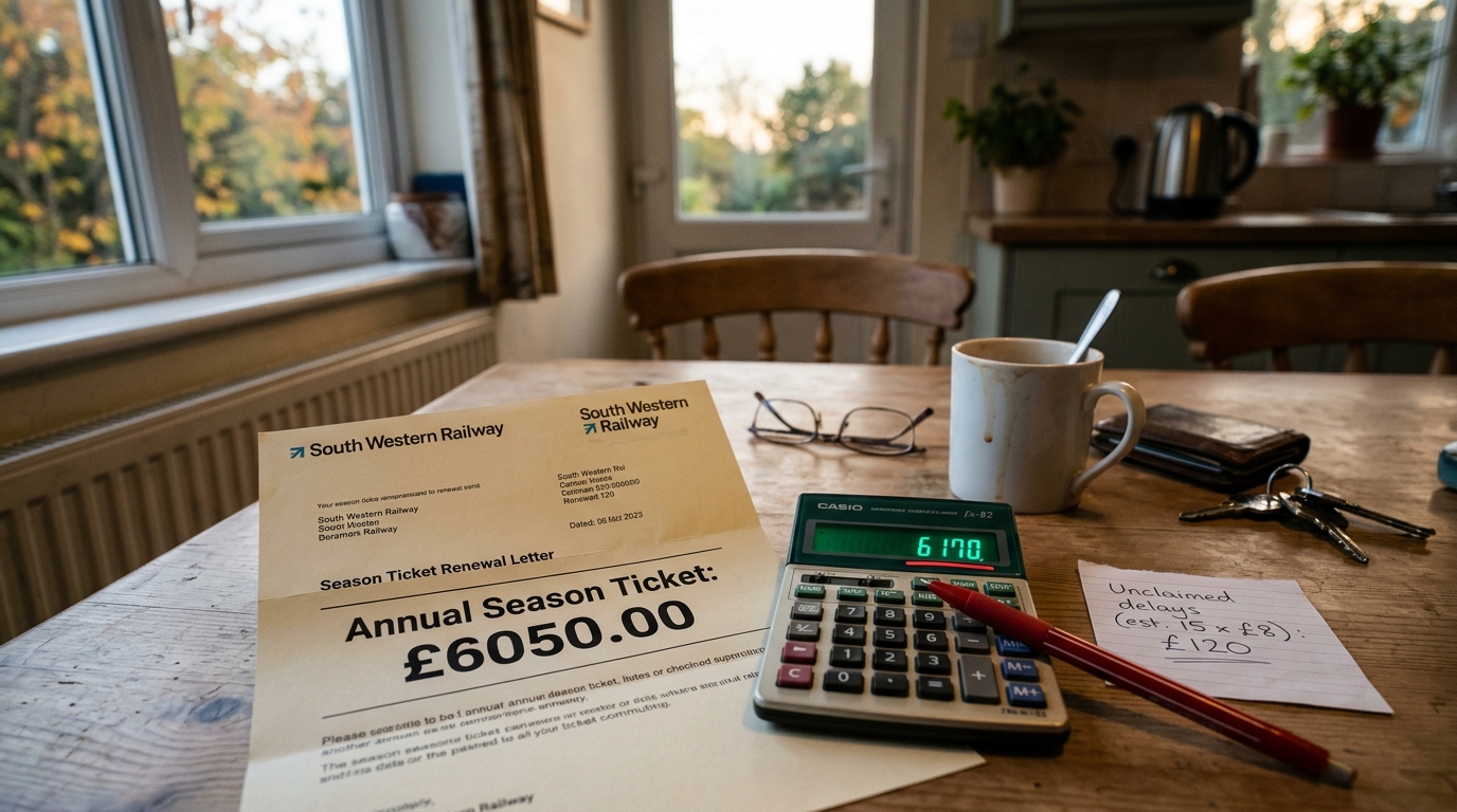 The £6,050 Season Ticket Has a Hidden Tax. It's Called Unclaimed Delays.